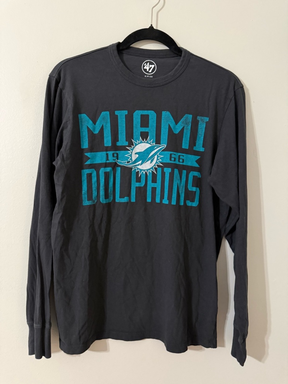 47 Brand Miami Dolphins Long Sleeve Tee S NFL